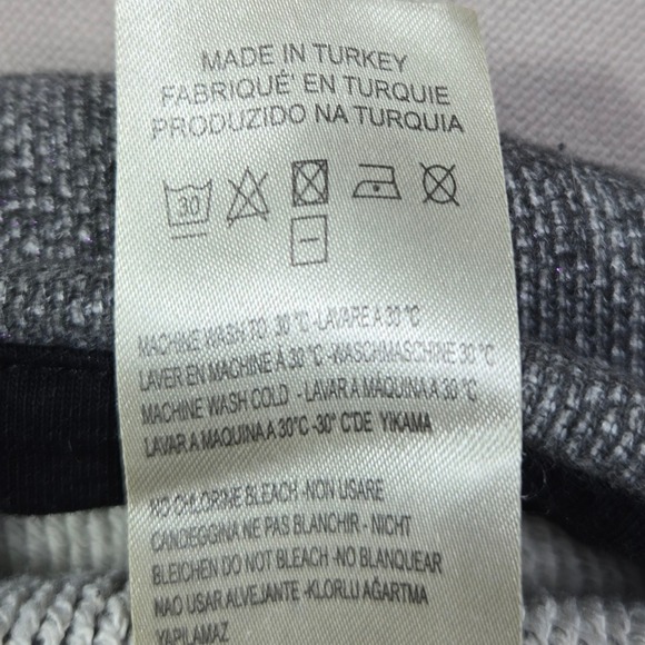 DIESEL Dress Womens XS Gray Long Sleeve Color Block Mini Casual rear zipper knit - Picture 7 of 8